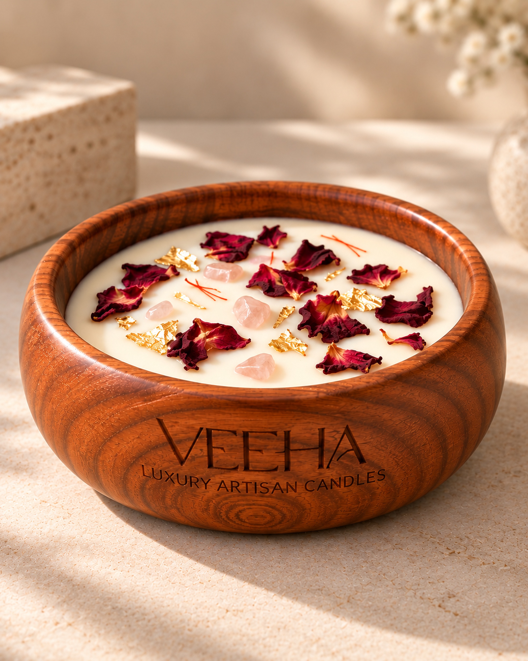 Wooden Bowl – 6-inch Blush — Studio Veeha
