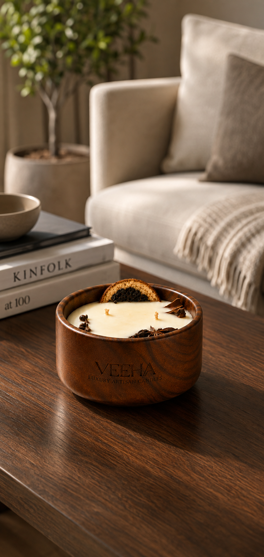 Wooden Bowl – 4-inch Autumn — Studio Veeha